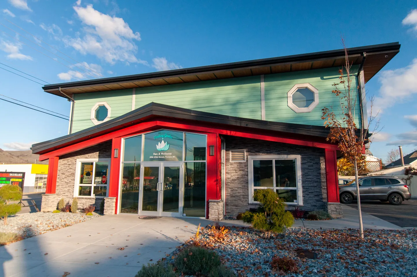 Interior view of a healing space in the Healing Garden facility